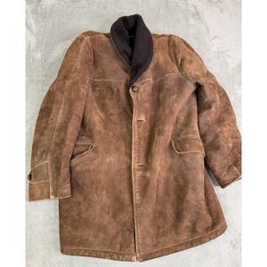 Vintage Hudson's Bay Company Suede Jacket Men's Size Medium Brown